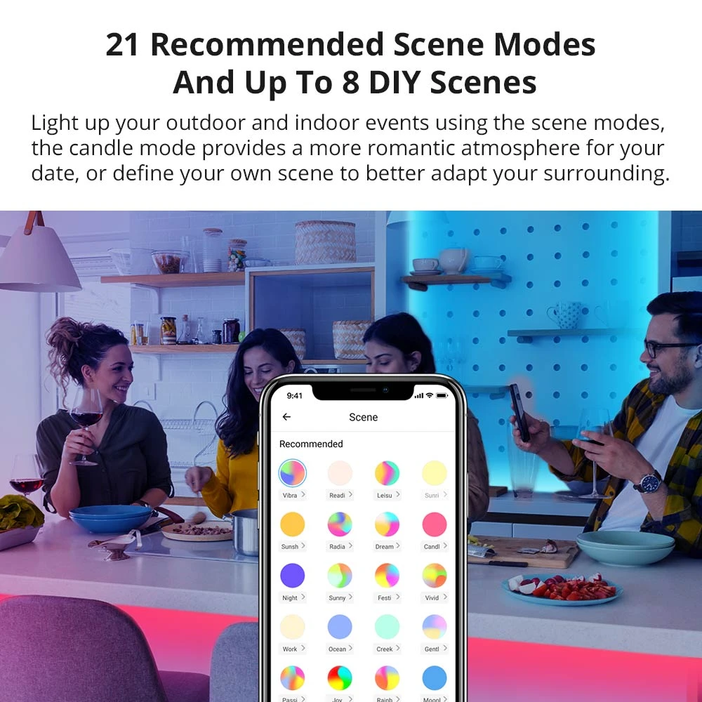 SONOFF L2 Lite smart WiFi LED strip 5 meter med fjernbetjening og app