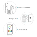 SONOFF L2 Lite smart WiFi LED strip 5 meter med fjernbetjening og app