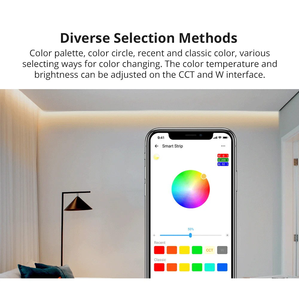 SONOFF L2 Lite smart WiFi LED strip 5 meter med fjernbetjening og app