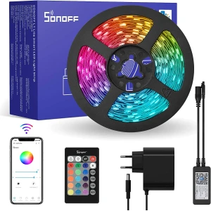 SONOFF L2 Lite smart WiFi LED strip 5 meter med fjernbetjening og app