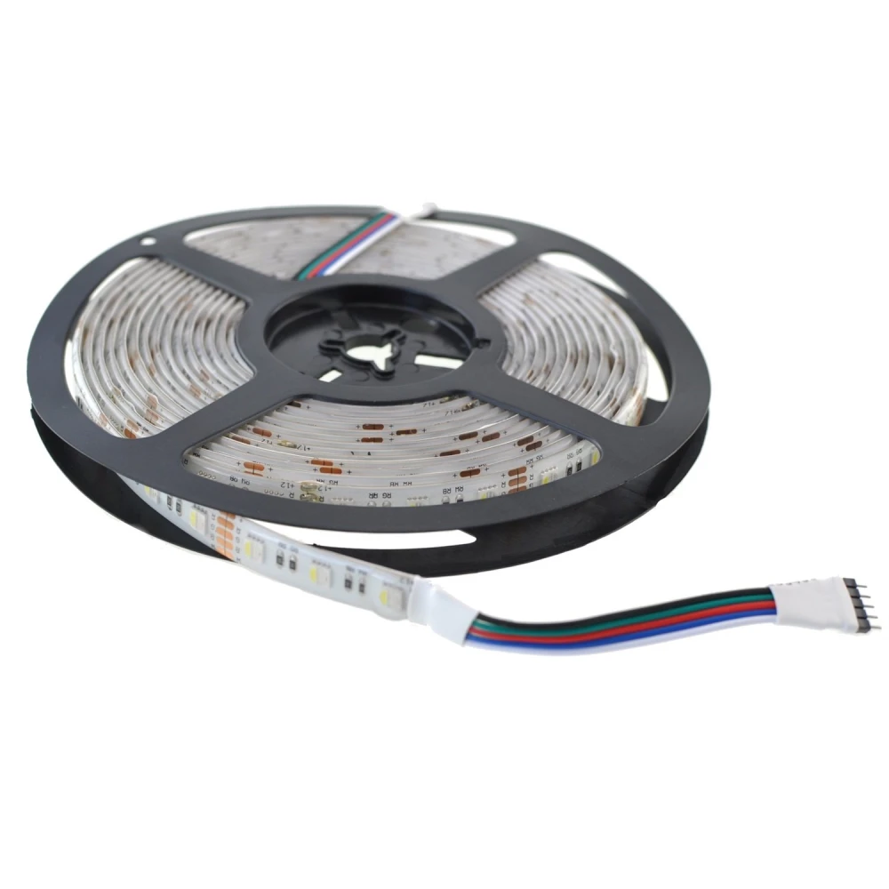 RGBW LED-strimmel 12V 5m IP67 til ude og inde