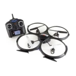U818A quadcopter med HD-kamera, 2,4GHz, 4 kanaler og indbygget gyroskop