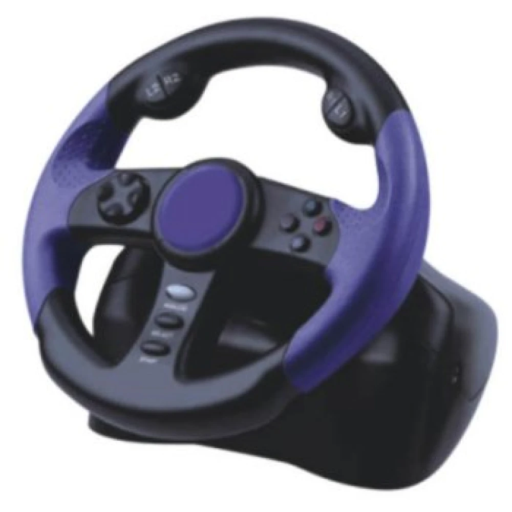 Racerrat til Playstation 2 med pedaler og Dual Shock-teknologi