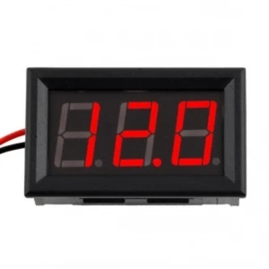 satkit Digitalt panelvoltmeter 3,5v 30v med rød LED-batterispændingsindikator