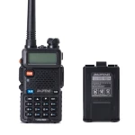 Baofeng UV-5R 8W walkie talkie med øresnegl og VHF/UHF