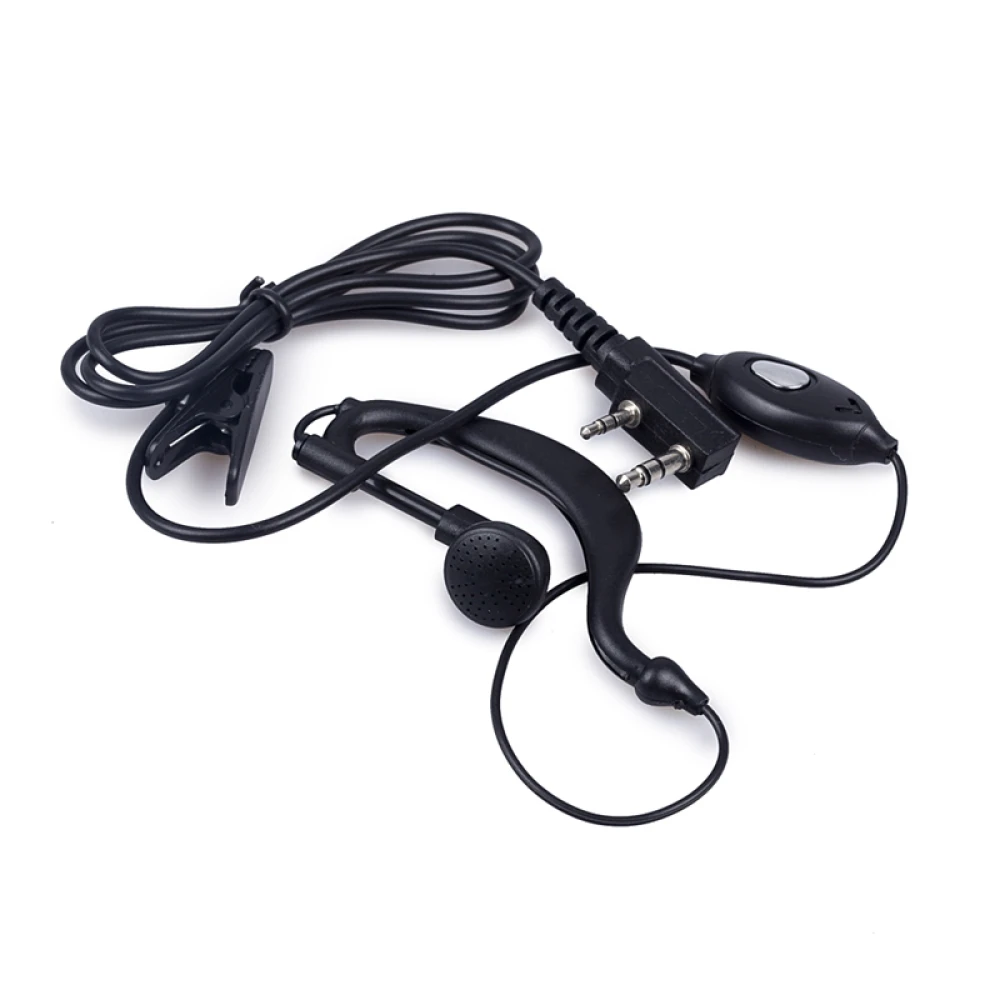Baofeng UV-5R 8W walkie talkie med øresnegl og VHF/UHF