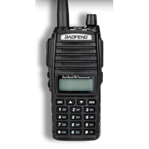 Baofeng UV82 walkie talkie med dobbelt taleknap og høj effekt