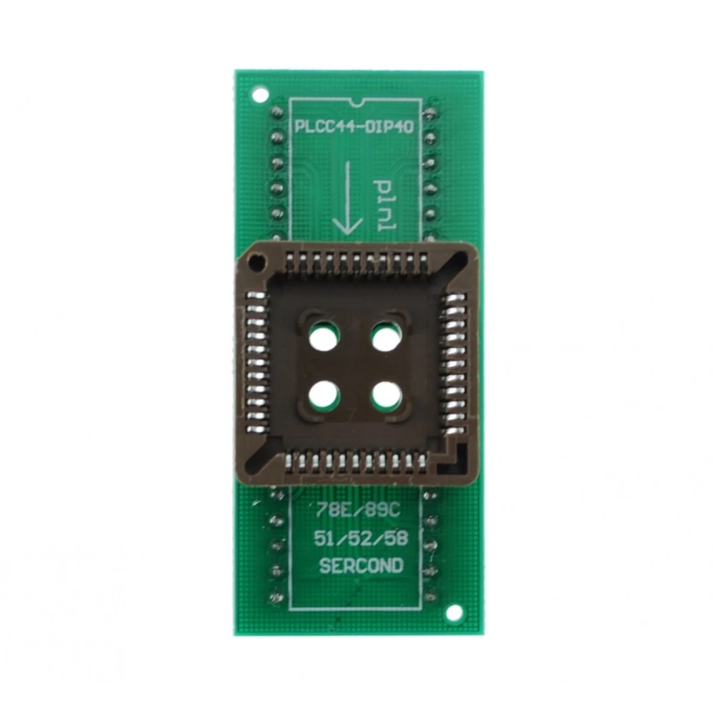PLCC44 til DIP40 programmeringssocket kompatibel med satkit-programmere